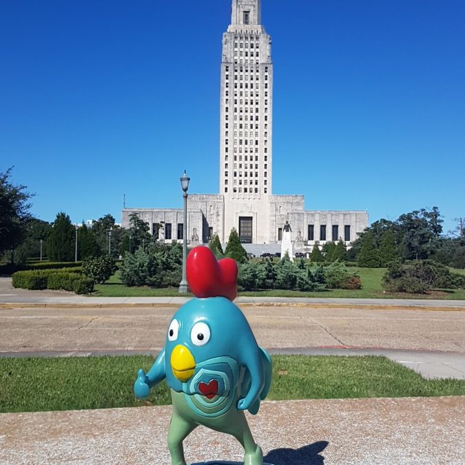 RUMAN à Baton Rouge devant le Capitole